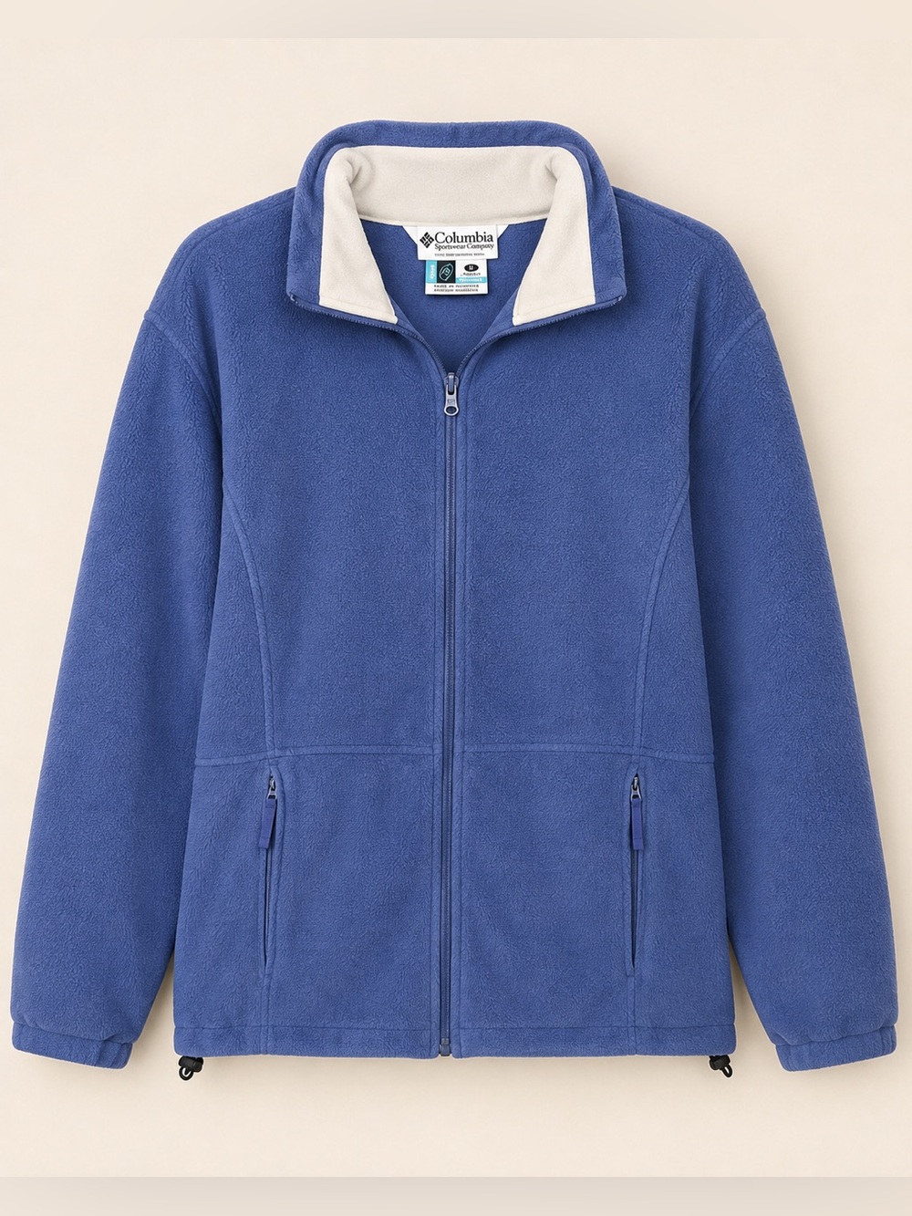 Columbia Periwinkle Full-Zip Teddy Fleece Jacket